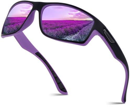 OJIRRU Lunettes de soleil homme polarisées Lunettes de sport UV400 Lunette polarisante peche pour hommes femmes cyclisme course golf