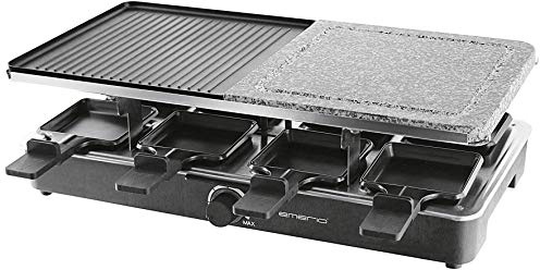 EMERIO RG-110035 Raclettegrill, Svart, 45,8 x 22,9 cm