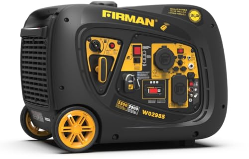 FIRMAN W02985 Inverter Portable Generator 3200W Remote Start, RV Ready Quiet Gas Power Station, Portable Outdoor Generator for Camping, Tailgating, Home Backup, Emergency Use