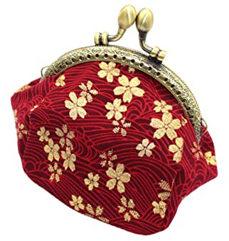 Holibanna Porte-Monnaie Vintage Motif Cerisier Rouge en Polyester Capacité Moyenne, Paquet de Rangement Créatif pour Petites Affaires Lors de Shopping ou Fête