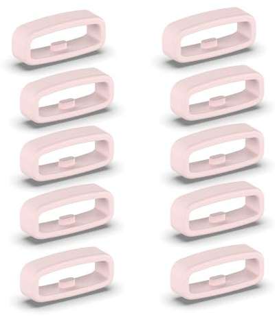 Set of 10 silicone replacement attachments for smart watch band 18mm / 20mm / 22mm, D