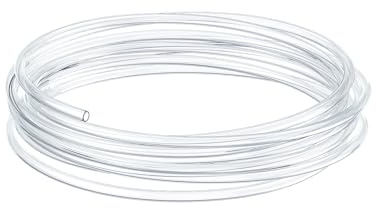 Pawfly 8 m Aquarium Airline Tubing Standard 4-6 mm Tubing for Fish Tank Air Pump Flexible Kink-Resistant Pure PVC Hose for Aquarium Garden Terrarium Pond