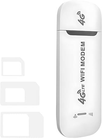 Clé 4g Internet 4G 150 Mbps, 4G LTE USB Dongle WiFi, Wireless Cle Modem 4G avec Emplacement, USB 4G LTE sans Fil WiFi Hotspot Routeur Modem Stick