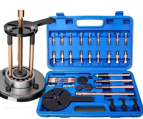36 en 1 Extractor de Rodamientos，Extractor Rodamientos Internos，Dos Métodos de Extracción con Garras en Forma de Gancho y Cabeza Esférica, Extracción de Ganchos de 3 Mordazas e Rodamientos de Rueda