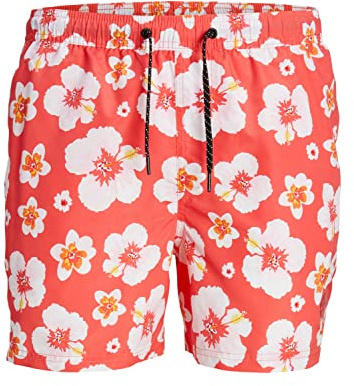 JACK & JONES Men's JPSTFIJI JJSWIM Bahama Short de Bain pour Homme, Taille S, Corail, S