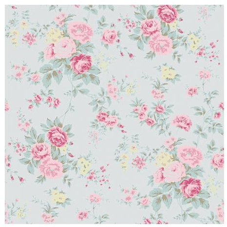 Graham & Brown Rachel Ashwell Papier peint Motif fleurs sauvages Bleu