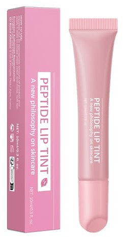 Peptide Lip Tint Polypeptidfarbener Lippenstift Lip Balm Luster Lip Gloss Make Up Lippenstift Lippenglanzbalsam Langanhaltende Lippenglasur Für Frauen, Mädchen, Mutter, Freundin 10 Ml
