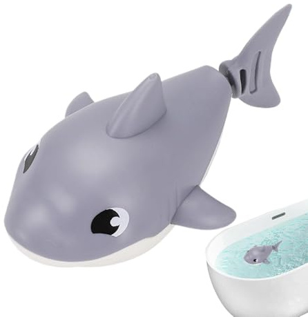 Jouets de bain pour bébés, jouets aquatiques qui nagent pour bébés - Animal tendre pour 1 à 3 ans piscine et douche cadeau anniversaire Noël