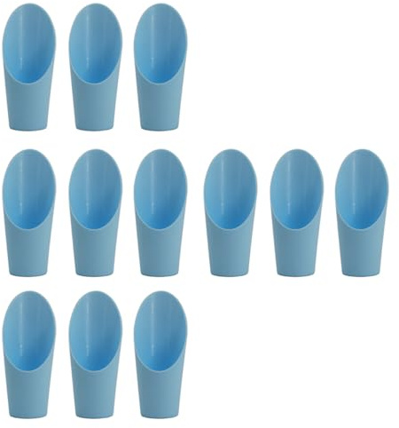 Hohopeti Lot de 12 Pelles en Plastique pour Jardinage, Petites Pelles pour Terre de Bonsaï et Plantes Succulentes, Outils de Jardinage Pratiques, Couleurs Réutilisable Couleur Aléatoire