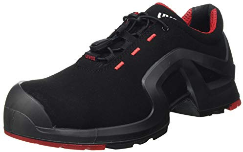 Uvex 1 x-tended Support Arbeitsschuhe - Sicherheitsschuhe S3 SRC ESD - Rot-Schwarz - Weite 12 / Weit - GR, Größe:44