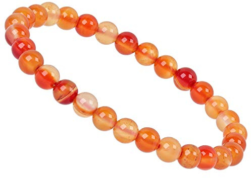 ELEDORO® Stretcharmband 6 mm – handgefertigt – (Karneol)