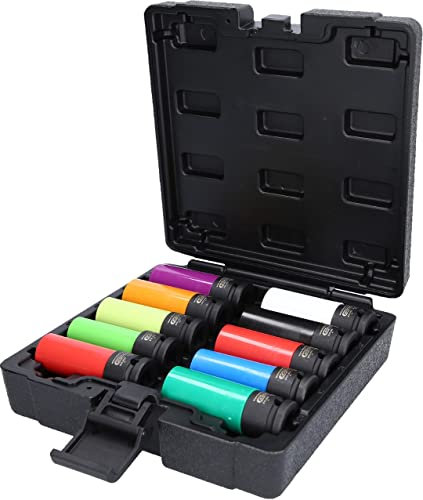 KS Tools 515.0890 1/2' Spezial-Alu-Felgen Kraft-Stecknuss-Satz, 10-tlg