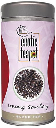 The Exotic Teapot – Lapsang Souchong, 125g Tin, Authentic Smoked Loose Leaf Black Tea