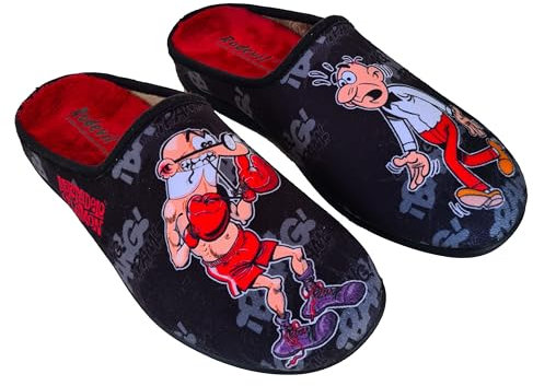 Rodevil Zapatillas casa hombre BOXEADOR Mortadelo y Filemón - Licencia Oficial - Nuevo Modelo 2024 (43)