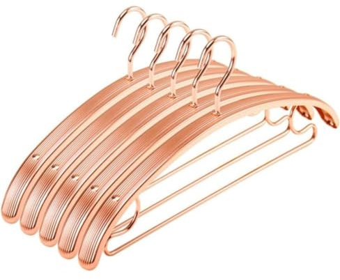 Cintres de Costumes Cintres Cintres en Alliage D'aluminium Antidérapant, Cintre De Costume pour Pull, Chemise, Cintre De Séchage, Support De Pantalon Cintre Cintres pour Vêtements (Color : Rose Gold
