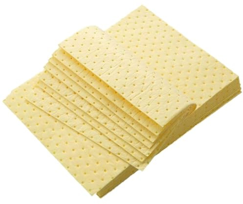 MFLCBK Alfombrilla de Aceite Absorbente Universal Rollo de Almohadillas Absorbentes de Succión/Aceite para Aguas Productos Químicos Ácidos Agresivos Álcalis(Size:2mm-100 Sheet,Color:Amarillo)