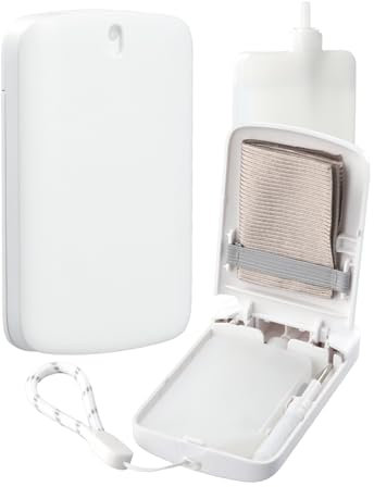 AHABIPERS Bildschirmreiniger Tragbar Set, Display Reiniger Spray mit 1 Mikrofasertuch, 1 Ohrstöpsel-Reinigungsstift, 2X19ml Reiniger, Screen Cleaner für Handy, Brillen, Laptop, Auto, PC, Kamera - Weiß