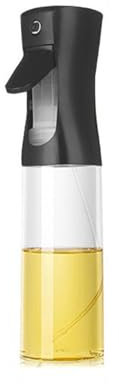 300 ML Pulverizador de aceite para cocina y freidora Spray de cocina antigoteo,Aceite de vidrio con dispensador, Accesorios para freidora sin aceite,Spray de cocina