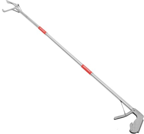 Gadpiparty Pinza Cattura Serpenti Pieghevole in Acciaio Inossidabile Regolabile Antiscivolo per Rettili Granchi e Aragoste Strumento Multiuso per Raccolta e Pulizia Sicura