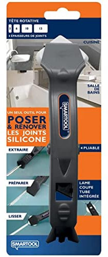 Lisseur joint silicone tout en 1 - Extracteur/Lisseur à tête rotative