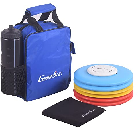 Disc Golf Set with 6 Discs and Mini Disc,Starter Disc Golf Bag,Towel