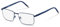 Rodenstock Quadratisch Metall Brillen in Dark Blue für Herren, Brille mit Sehstärke, optional mit Sonnenbrillen tönung oder Blaulichtfilter (Modell R7047)