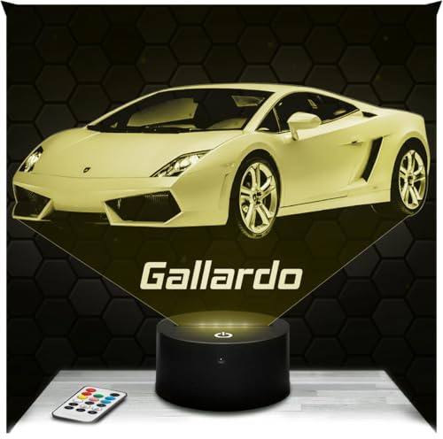 Lampephoto.fr - Lambo Gallardo Tuning Lamp Supercar 3D Touch Night Light