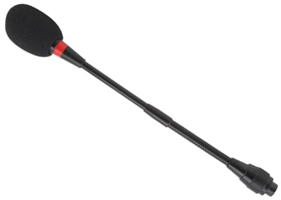 Svanhalsmikrofon, 25 Cm Konferensmikrofon Svanhals, Podiummikrofon för Konferensrum 4 Hål