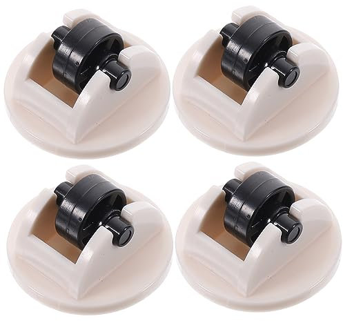 Gatuida 4piezas Polea De Pegamento Mini Ruedas Autoadhesivas Ruedas Adhesivas Para Cubo De Basura Giratorias Adhesivas Para Proyectos