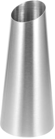 Garneck Vase Silber Groß : Moderne Blumenvase Edelstahl Zylinder für Wohnzimmer & Tischdeko - Dekovase Hoch 30cm - Silberne Metall Vase für Hochzeit