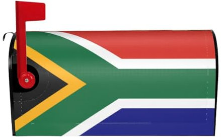 Copertura impermeabile per cassetta delle lettere con magneti bandiera sudafricana stampa cassetta delle lettere coperture per cassette postali 53 x 45 cm