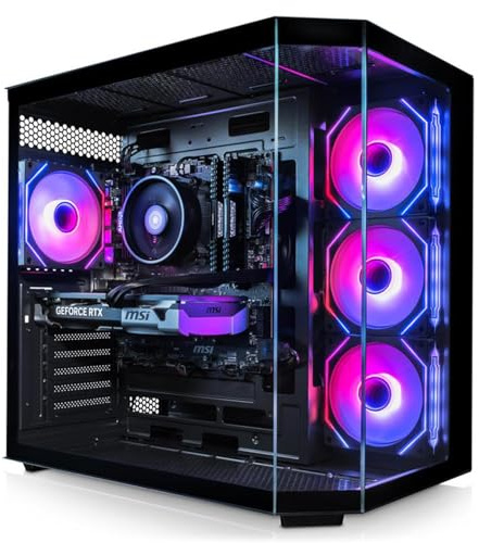 ADMI Gaming PC, Intel Core i5 14400F, NVIDIA RTX 5060 8GB GDDR7, 16GB DDR4, 1TB NVMe, WiFi, Edge RGB Case (Black), Windows 11