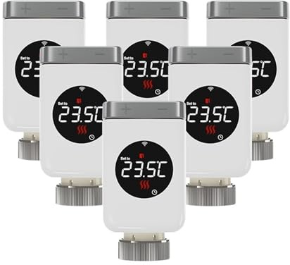 Smart Home Thermostat Radiator Valve Actuator TRV Thermostatic Temperature Controller(TRV801Z 6PCS)
