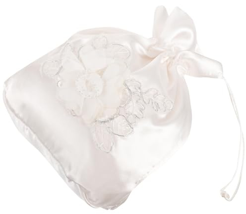 Angoily Borsa da Sposa Floreale Coulisse, Accessorio per Matrimonio e Cerimonia, Borsetta Morbida Decorativa per Damigelle e Sacchetti Portaconfetti