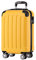 BEIBYE Hartschalen-Koffer Trolley Rollkoffer Reisekoffer Handgepäck 4 Rollen (M-L-XL-Set) (Yellow, M)
