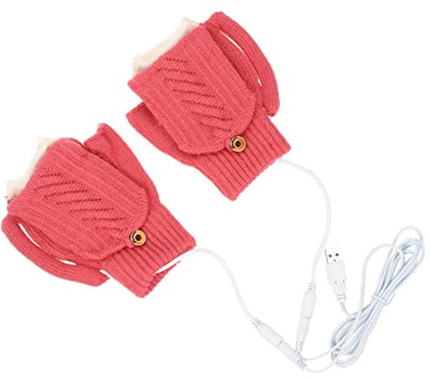 Milisten Heizbare Handschuhe USB Beheizt Winterhandschuhe Thermische Handschuhe Für Damen Herren Warme Heizhandschuhe Für Outdoor Skifahren Radfahren Wandern