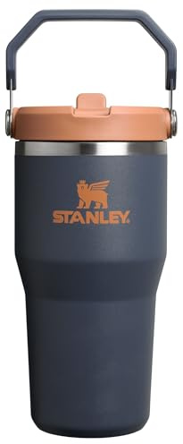 Stanley IceFlow 2.0 Flip Straw Tumbler with Handle 20 oz | Twist On Lid and Flip Up Straw | Leak Resistant Water Bottle | Insulated Stainless Steel | BPA-Free | Twilight