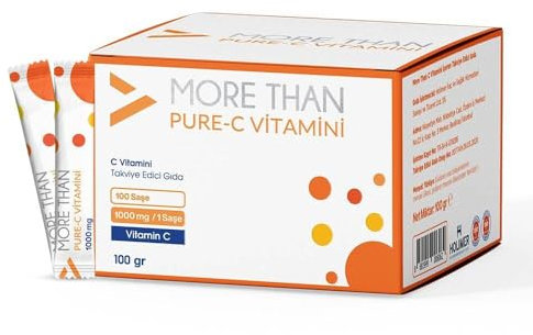 Vitamin C Pulver 1000 mg | 100 Einzelportionen á 1 g | Hochdosiert zur Stärkung des Immunsystems & mehr Energie | Gesamtinhalt 100 g