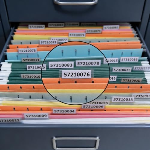 HYMC 720 Pieces Blank Tab and Inserts Hanging File Inserts Paper Tab Inserts (5.2 x 1.5 cm/ 2 x 0.6 Inch)