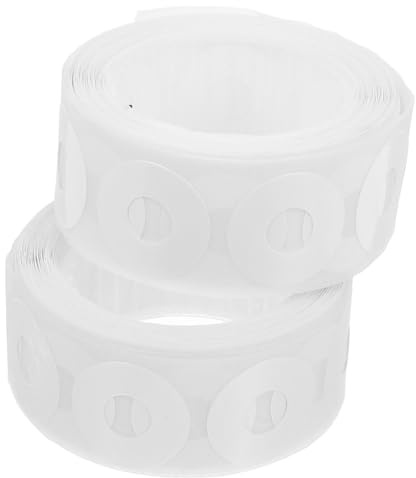 CLISPEED 500 piezas Etiquetas Autoadhesivas Refuerzo Agujeros Blancas Impermeables PVC para Protección y Reparación de Páginas Perforadas Unidades para Oficina y Escuela