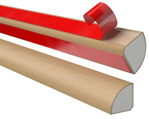 Quest Dekorlist PVC 10x10mm självhäftande UV-beständig – ljus ek, 3 m