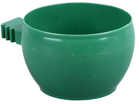TYTOGE Bol d'eau pour Pigeons, Tasses de Cage à Oiseaux Résistantes à l'abrasion Rondes Robustes pour Pigeons pour Fournitures pour Animaux de Compagnie (Moyen)