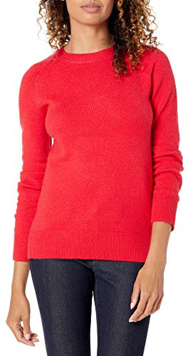Amazon Essentials Suéter de Manga Larga Suave al Tacto para Mujer, de Ajuste clásico, con Cuello Redondo y