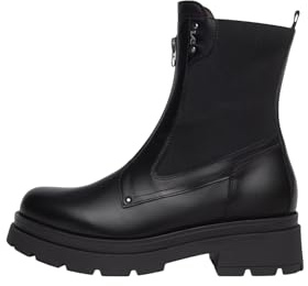 Nero Giardini I514780D Stivaletti Chelsea Donna in Pelle E Tessuto - Nero 38 EU