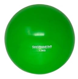 ATC Handels GmbH Gewichtsball Soft einzeln in verschiedenen Gewichten mit Sand gefüllt für Yoga, Pilates, Reha und Fitness - Toningball, Heavy Ball, 1,5 kg