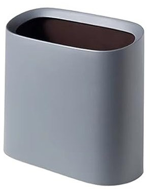 GLigeT Garbage Can Narrow Slit Trash Can without Lid Sandwich Waste Paper Basket Living Room Simple Bathroom Kitchen, 10L Trash Bin (Color : C)