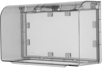 Hemobllo Double Socket Cover Waterproof Thickened Protective Box Adhesive Type Splash Proof Outlet Guard for Indoor Bathroom Kitchen Safety