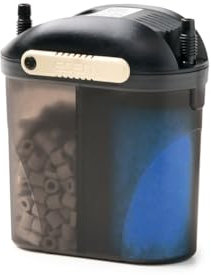 Eden 94070 FES 60 Aquarium Außenfilter - geräuscharmes Doppelfiltersystem, für Aquarien bis zu 60 Liter, platzsparendende Aufbewahrung, ideal für Nanoaquarien