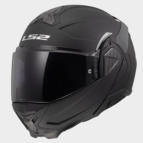 LS2, Casco Moto Modulare ADVANT II SOLID Matt Black, L