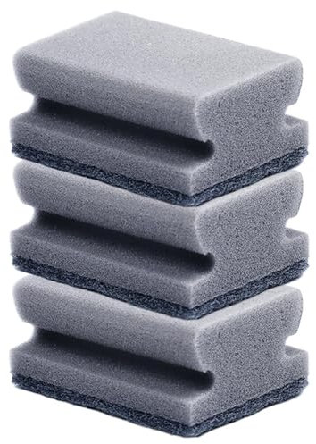 Spugne per risciacquo, confezione da 9 pezzi, per più tenaci, lato morbido e lato abrasivo, per pentole, padelle, stoviglie, spugna per la pulizia della cucina